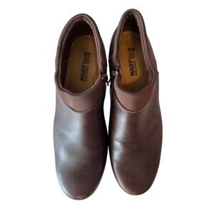 Naot Women’s Heeled Side Zip Leather Clog Shoes Size 39 (US 8-8.5) Comfort